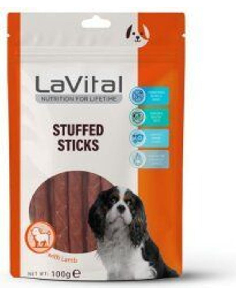 LaVital Kuzu ve Somonlu Yumuşak Çubuk Köpek Eğitim Ödülü 100 g
