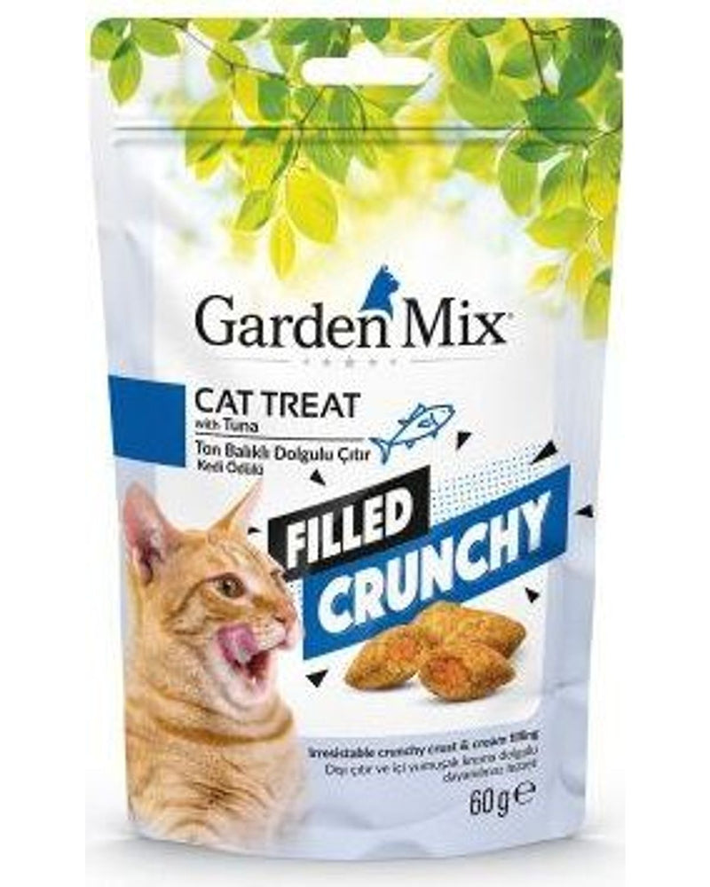 Garden Mix İçi Dolgulu Ton Balıklı Çıtır Kedi Ödülü 60 gr
