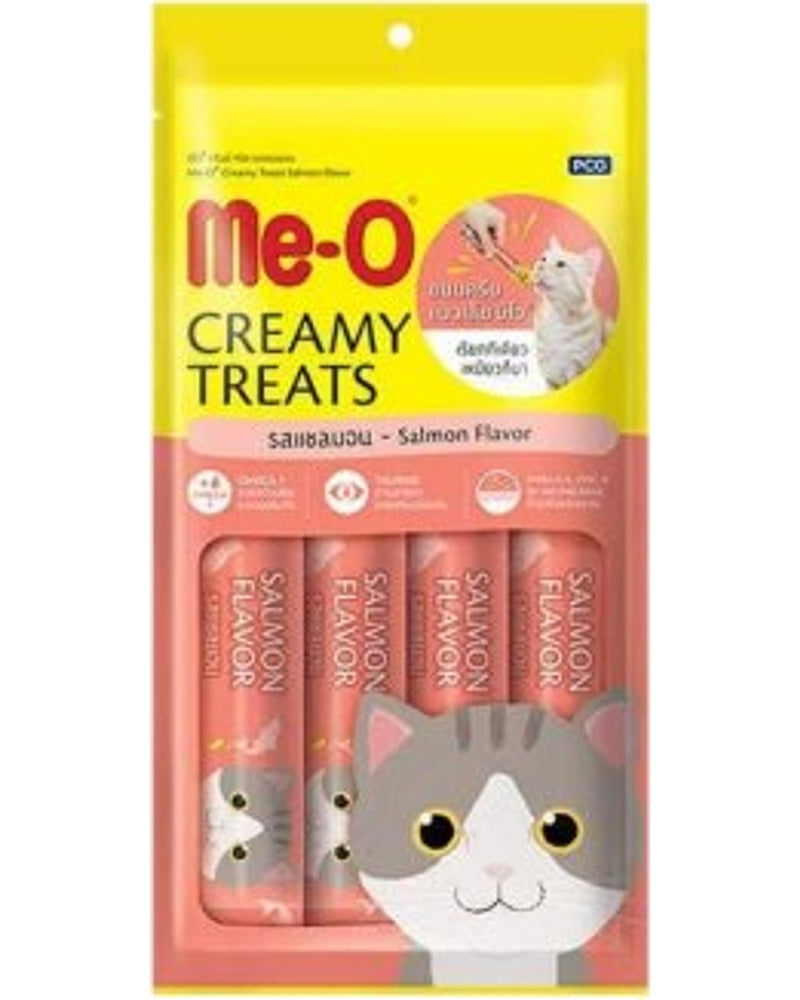 Me-O Creamy Somon Balıklı 4x15 gr Krema Kedi Ödülü