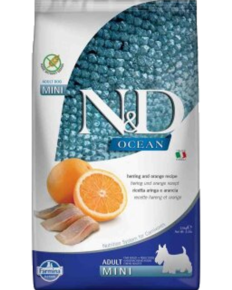 N&D Ocean Tahılsız Ringa Balıklı Küçük Irk Köpek Maması 2,5 kg