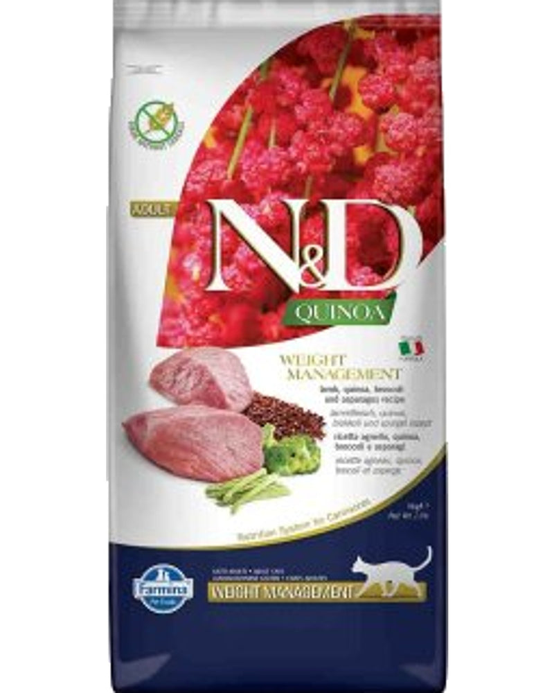 N&D Quinoa Kuzu Etli Light Kilo Kontrol Kedi Maması 5 kg