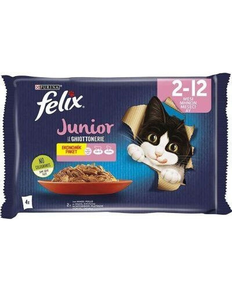 Felix Junior Tavuklu Jöleli Yavru Kedi Konservesi 4x85 gr