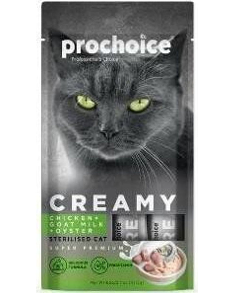 Prochoice Tavuk ve Keçi Sütlü Kısırlaştırılmış Kedi Sıvı Ödülü 4x15 gr