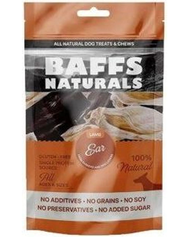 Baffs Kurutulmuş Kuzu Kulağı Köpek Çiğneme Ödülü 100 g
