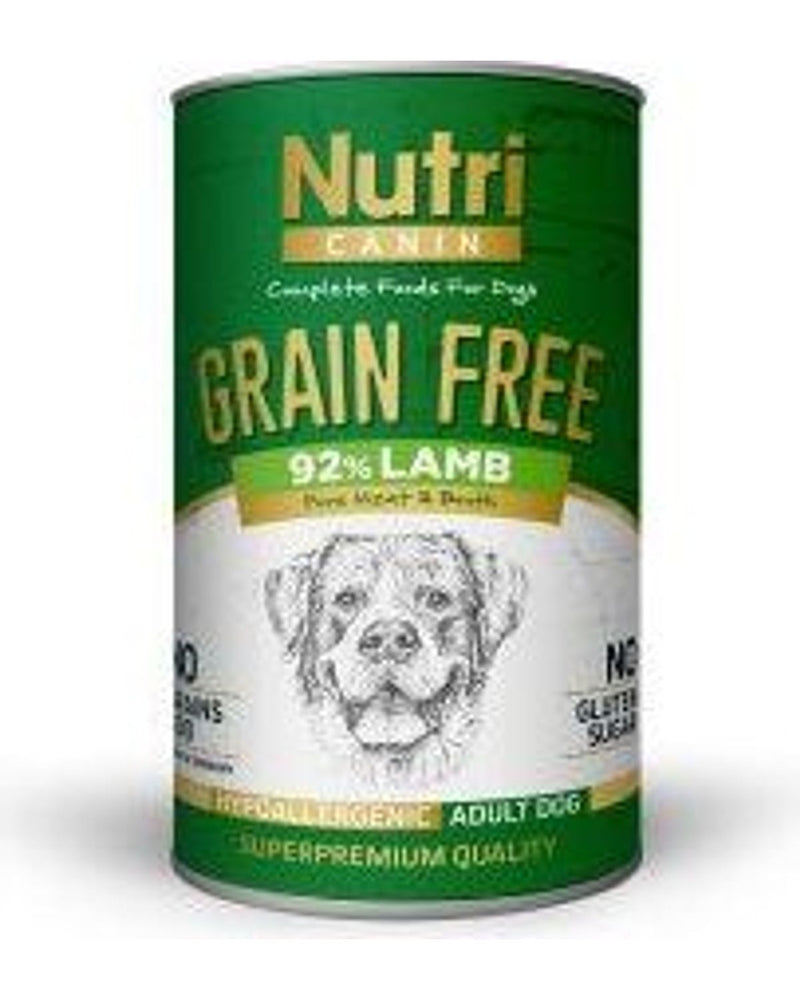 Nutri Canin Kuzulu Patatesli Tahılsız Yetişkin Köpek Konservesi 400 gr