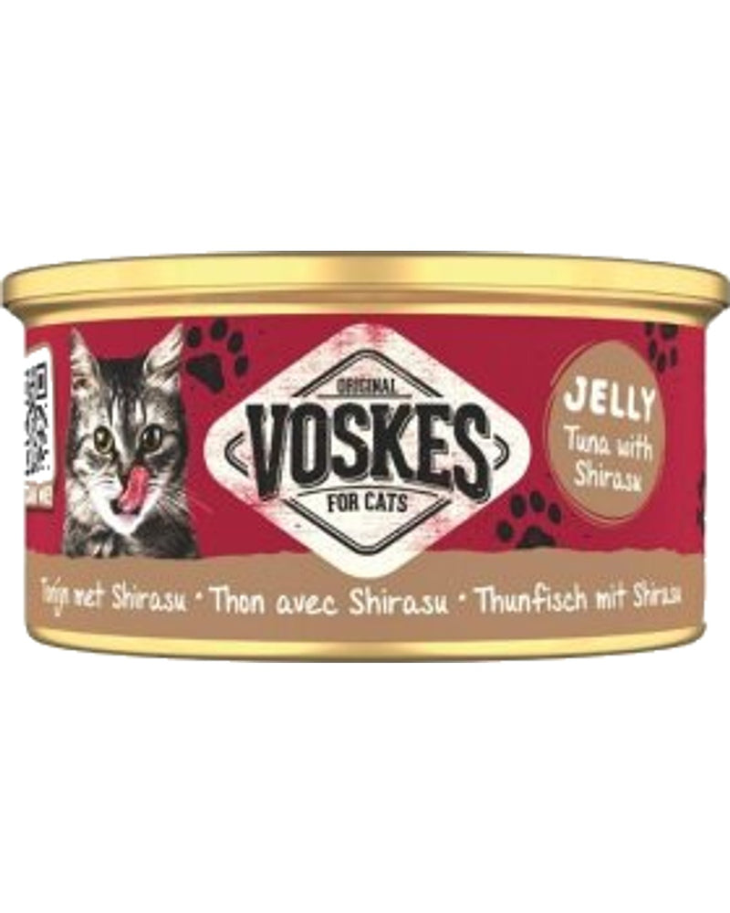 Voskes Jöleli Ton Balığı ve Şirasulu Yetişkin Kedi Konservesi 85 g