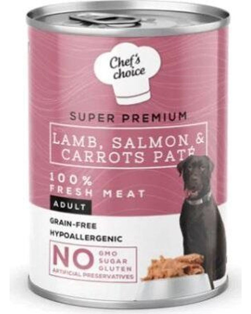Chef's Choice Kıyılmış Kuzulu ve Somonlu Köpek Konservesi 400 gr
