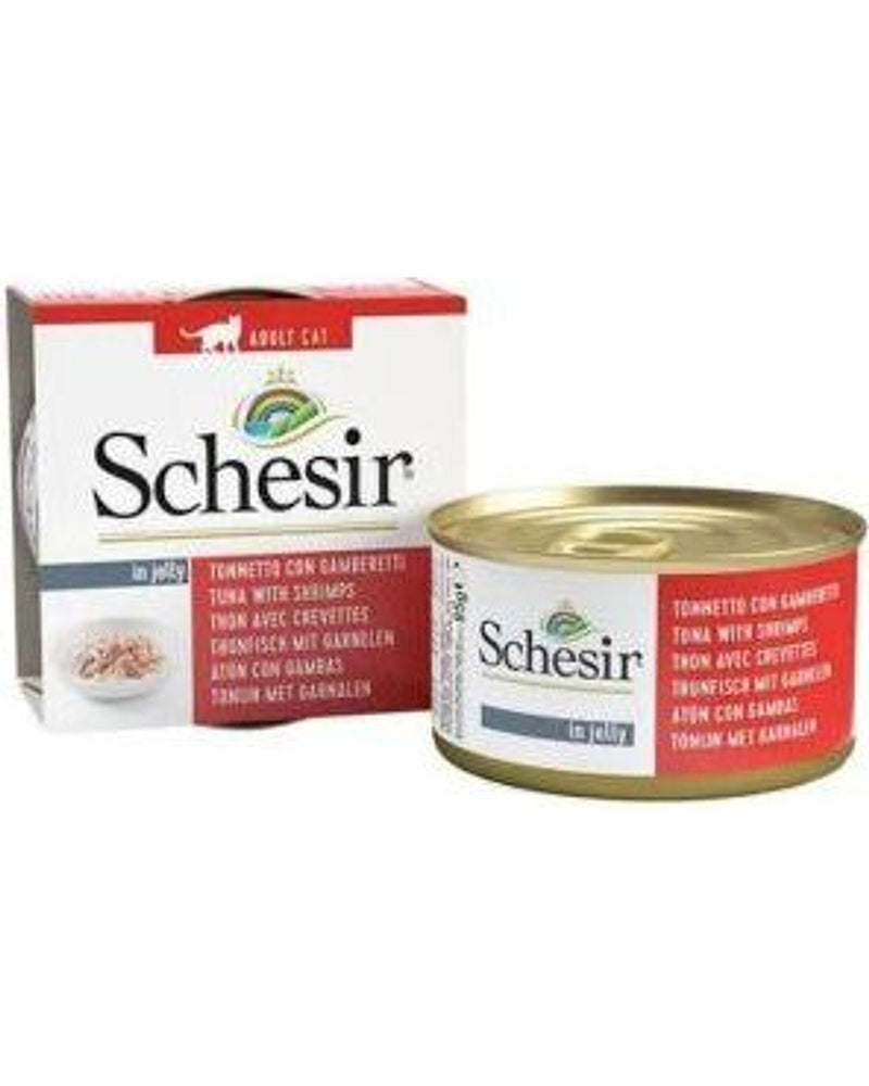 Schesir Ton Balıklı Karidesli Jelli Yetişkin Kedi Konservesi 85 gr