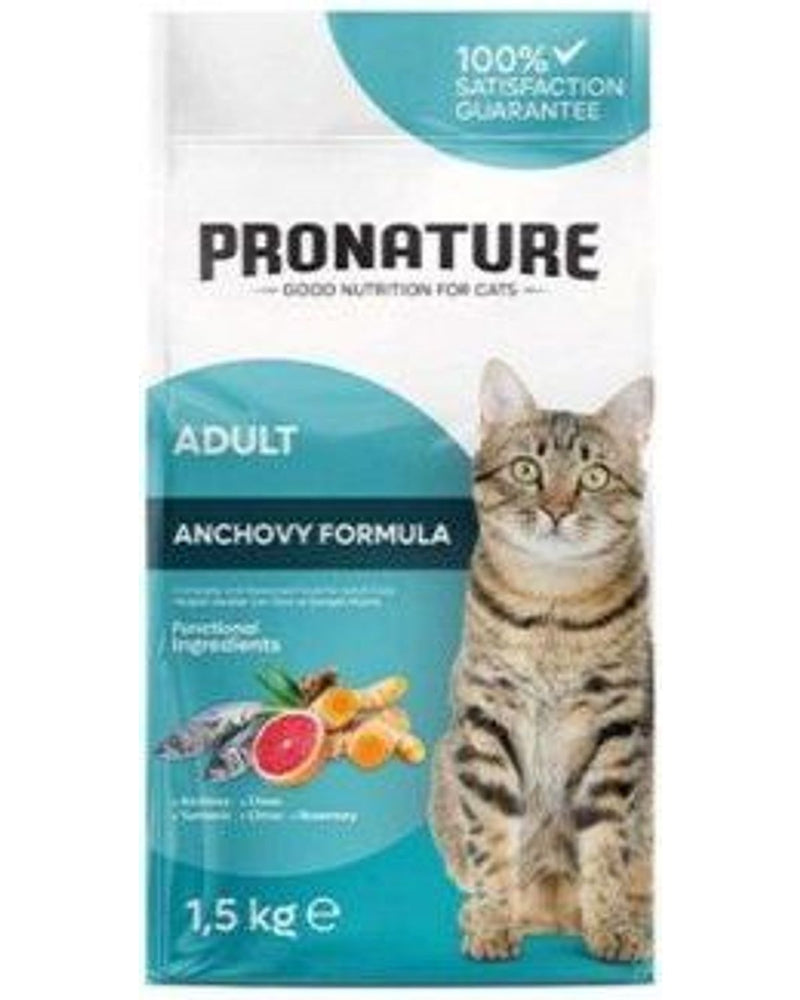 Hamsili ve Pirinçli Yetişkin Kedi Kuru Maması 1,5 kg
