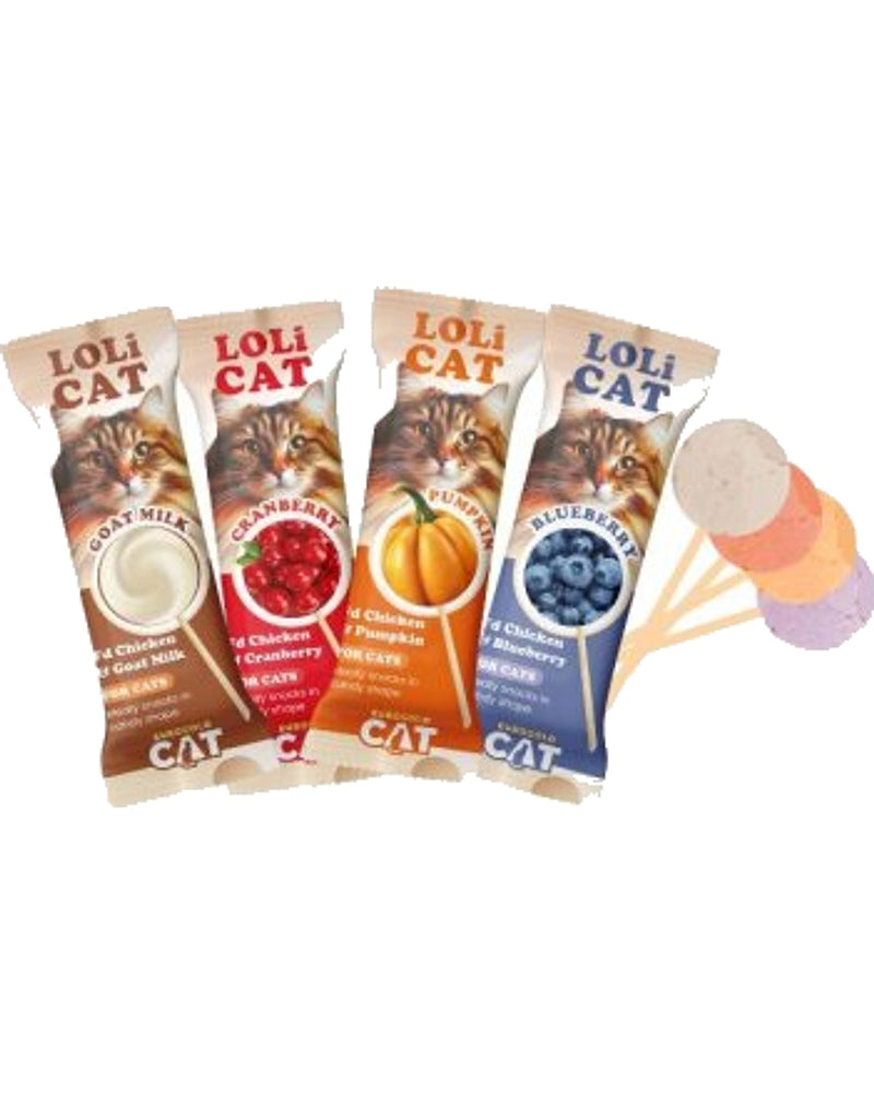 EuroGold LoliCat Karışık Lezzetli Lolipop Kedi Ödülü 15'li