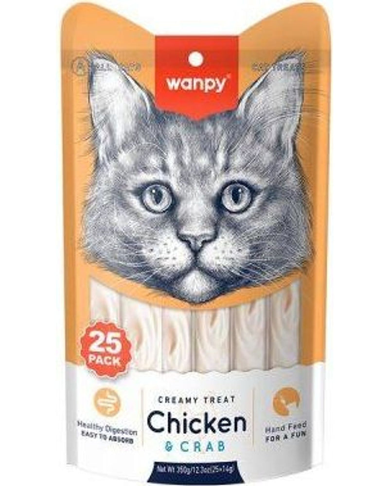 Tavuklu ve Yengeçli Sıvı Krema Kedi Ödülü 14 gr x 25