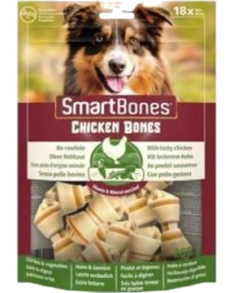 Smart Bones Ham Derisiz Tavuklu Düğümlü Köpek Kemiği 288 gr 18'li
