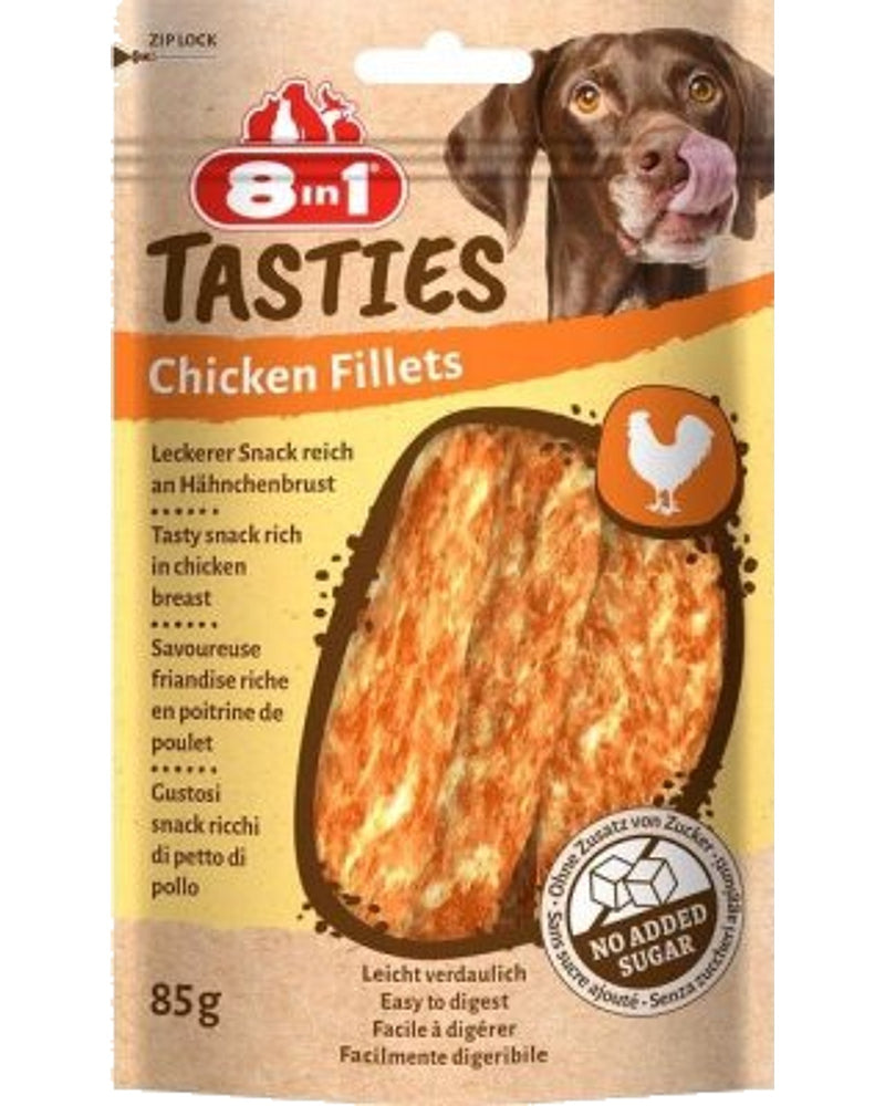 8in1 Tasties Fırında Tavuk Fileto Köpek Ödülü 85 gr