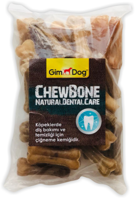 Gimdog Mordimi Naturel Presli Köpek Kemiği 2'' 25'li