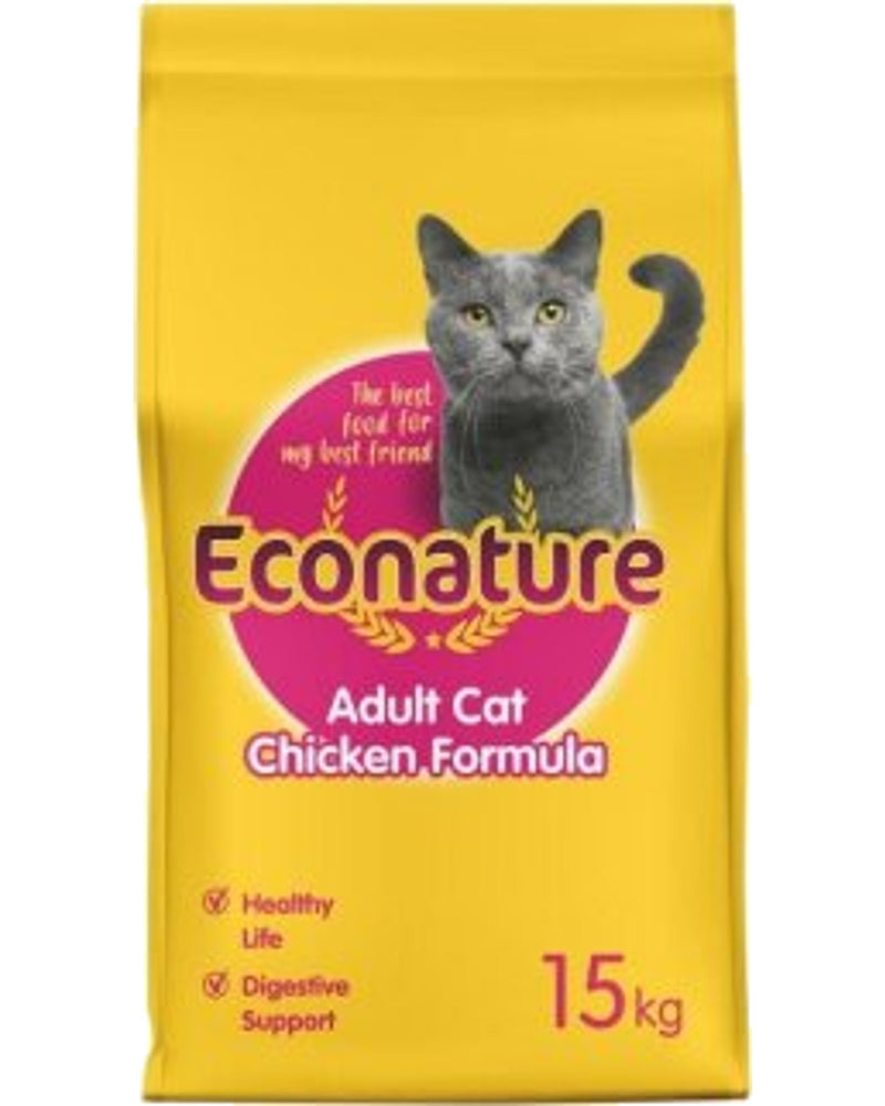 Econature Tavuklu Yetişkin Kedi Kuru Maması 15 kg
