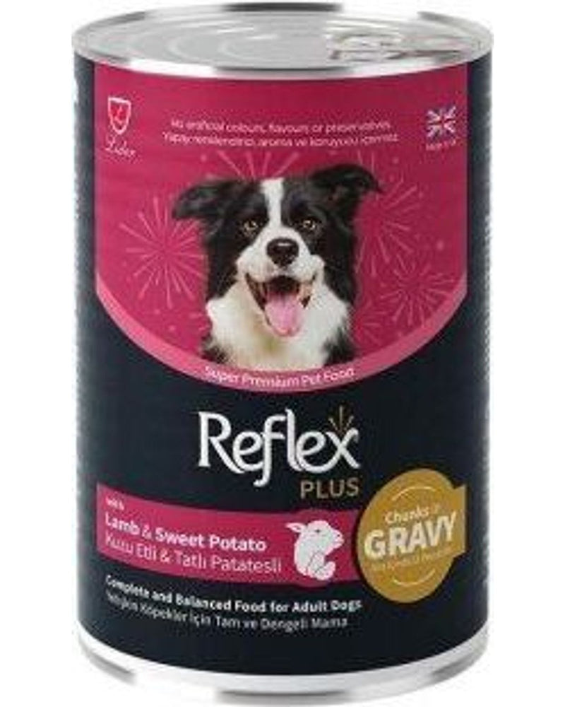 Reflex Plus Sosta Kuzu Etli Tatlı Patatesli Köpek Konservesi 400 gr