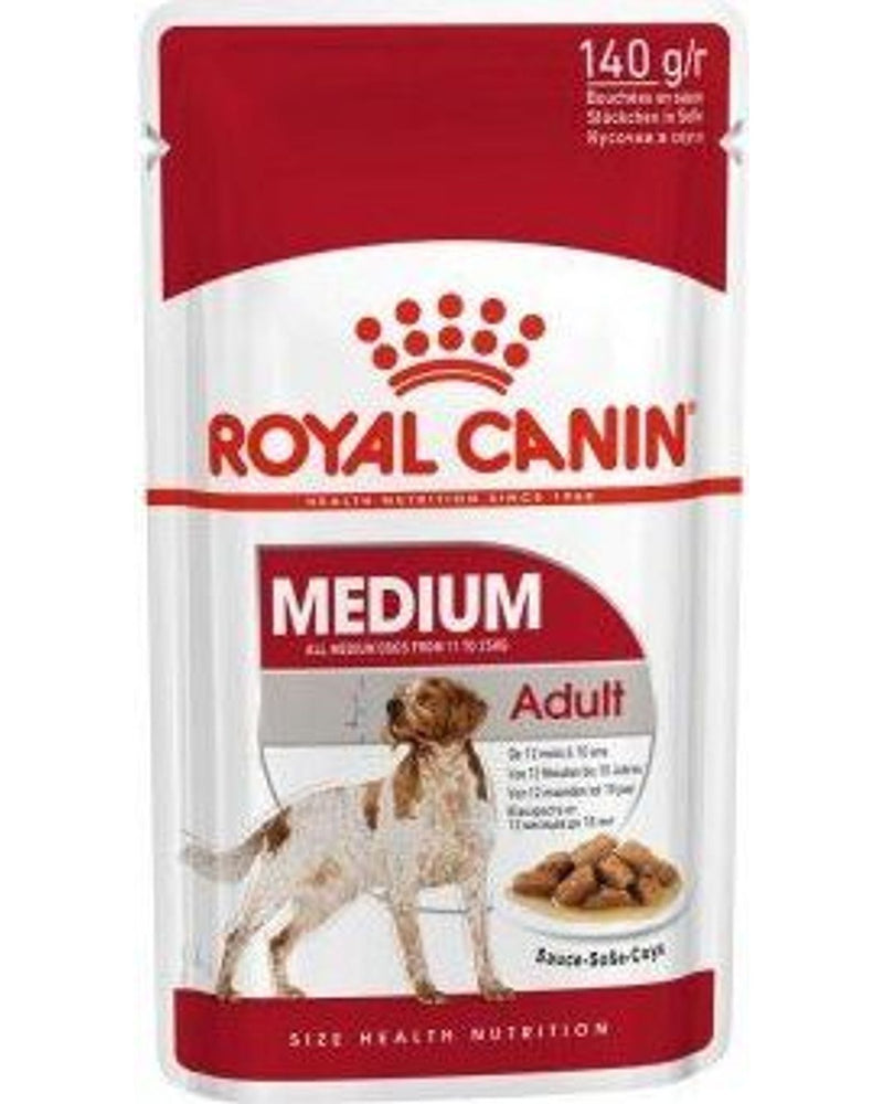 Royal Canin Parça Etli Soslu Orta Irk Yetişkin Köpek Konservesi 140 gr