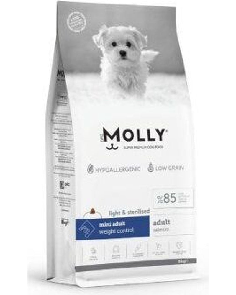Molly Hipoalerjenik Somonlu Küçük Irk Yetişkin Köpek Maması 8 kg