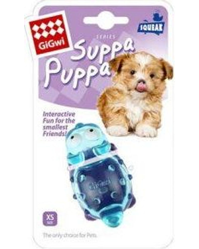 Gigwi Suppa Puppa Sesli Diş Kaşıma Köpek Oyuncağı (Mavi, XS)