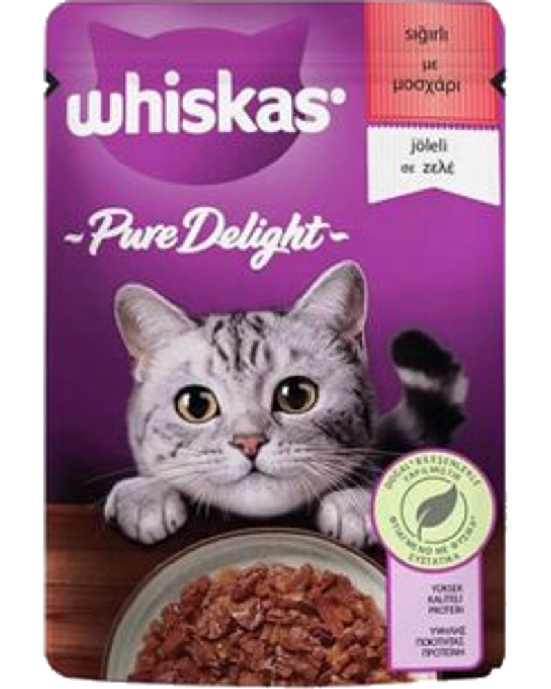 Whiskas Pure Delight Güveç Sığır Etli Yetişkin Kedi Konservesi 85 gr