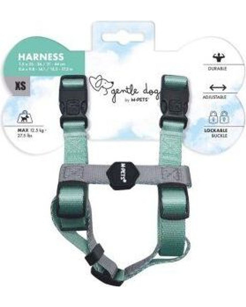 M-Pets Yumuşak Dolgulu Köpek Göğüs Tasması (Yeşil, XS)