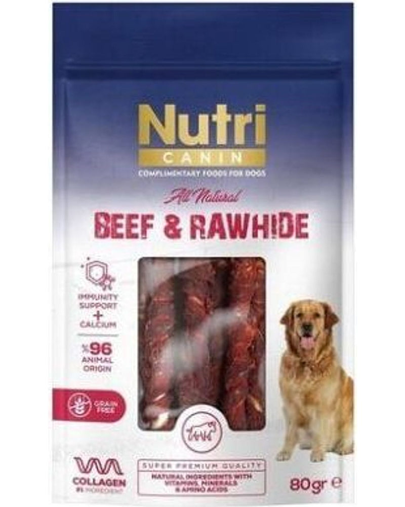 Nutri Canin Sığır Etli Sargılı Köpek Ödül Kemiği 80 gr (Small)