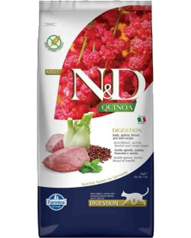 N&D Quinoa Sindirim Destekli Kuzu Etli Yetişkin Kedi Maması 5 kg