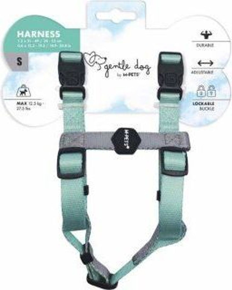 M-Pets Yumuşak Dolgulu Köpek Göğüs Tasması (Yeşil, S)