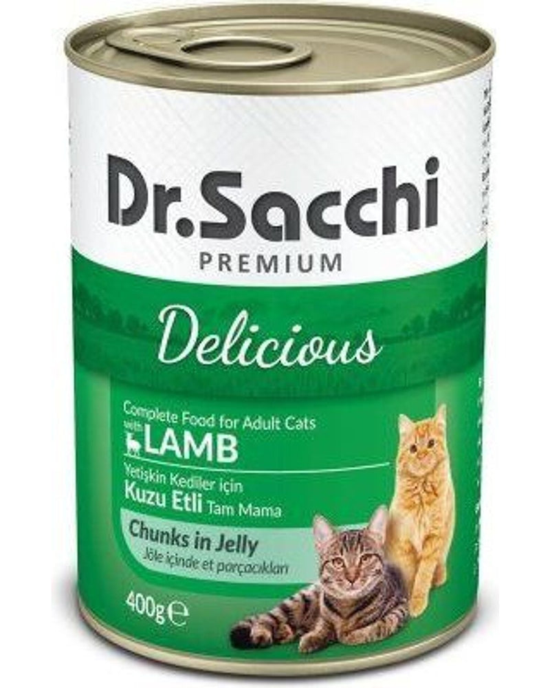 Dr.Sacchi Katkısız Kuzu Etli Kedi Konservesi 400 gr