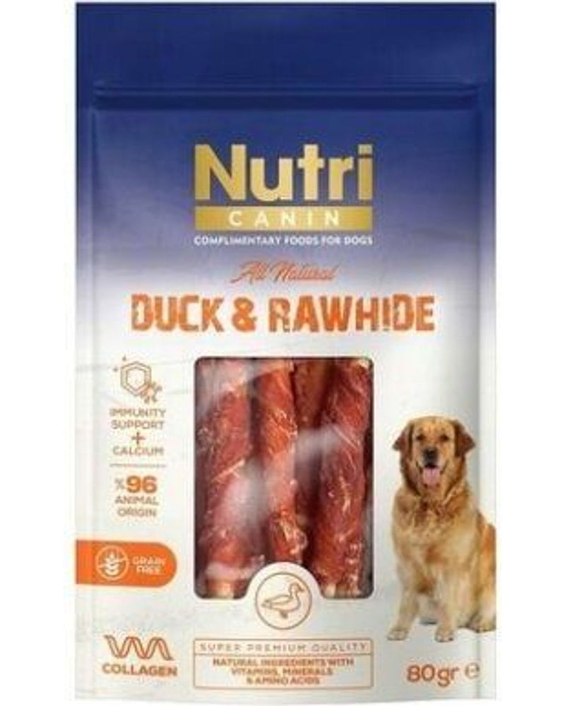 Nutri Canin Ördek Etli Sargılı Köpek Ödül Kemiği 80 gr (Small)