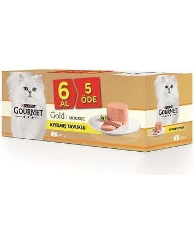 Gourmet Gold Kıyılmış Tavuklu Kedi Konservesi 85 gr (6 Al 5 Öde)