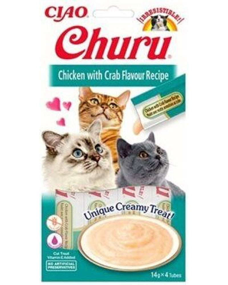Tavuklu ve Yengeçli Krema Kedi Ödülü 4 x 14 gr