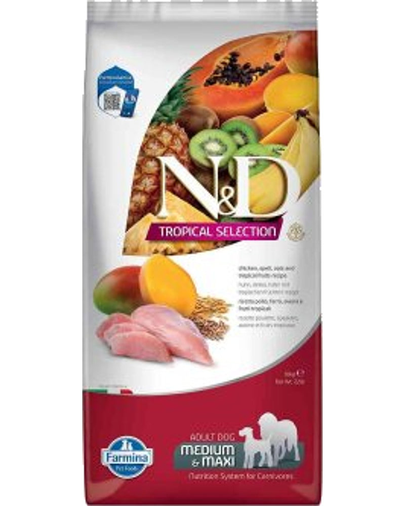 N&D Düşük Tahıllı Tavuklu Orta ve Büyük Irk Köpek Maması 10 kg