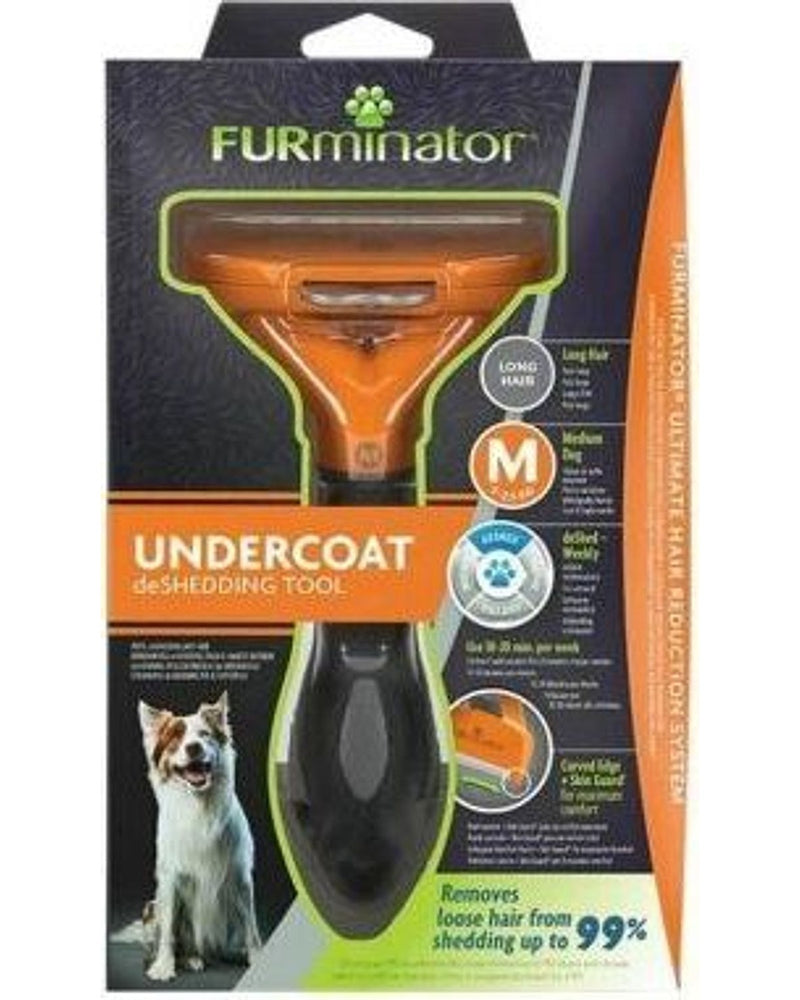 Furminator Uzun Tüylü Tüy Toplayıcı Köpek Tarağı (M)