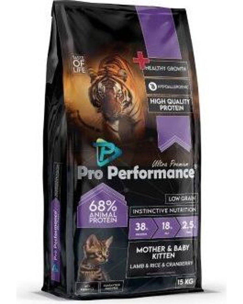 Pro Performance Kuzu Pirinçli Anne ve Yavru Kedi Maması 15 kg