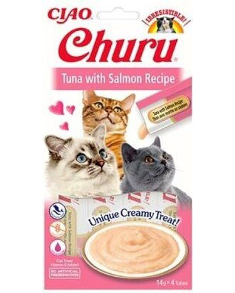 Ton Balıklı ve Somonlu Krema Kedi Ödülü 4 x 14 gr
