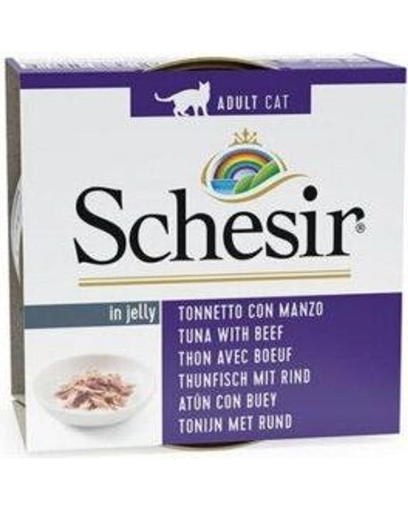Schesir Jöle İçinde Ton Balıklı Sığır Etli Kedi Konservesi 85 gr