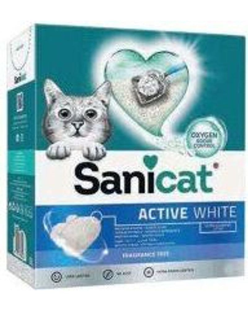 Sanicat Ultra Topaklanan Tozsuz Beyaz Bentonit Kedi Kumu 10 L