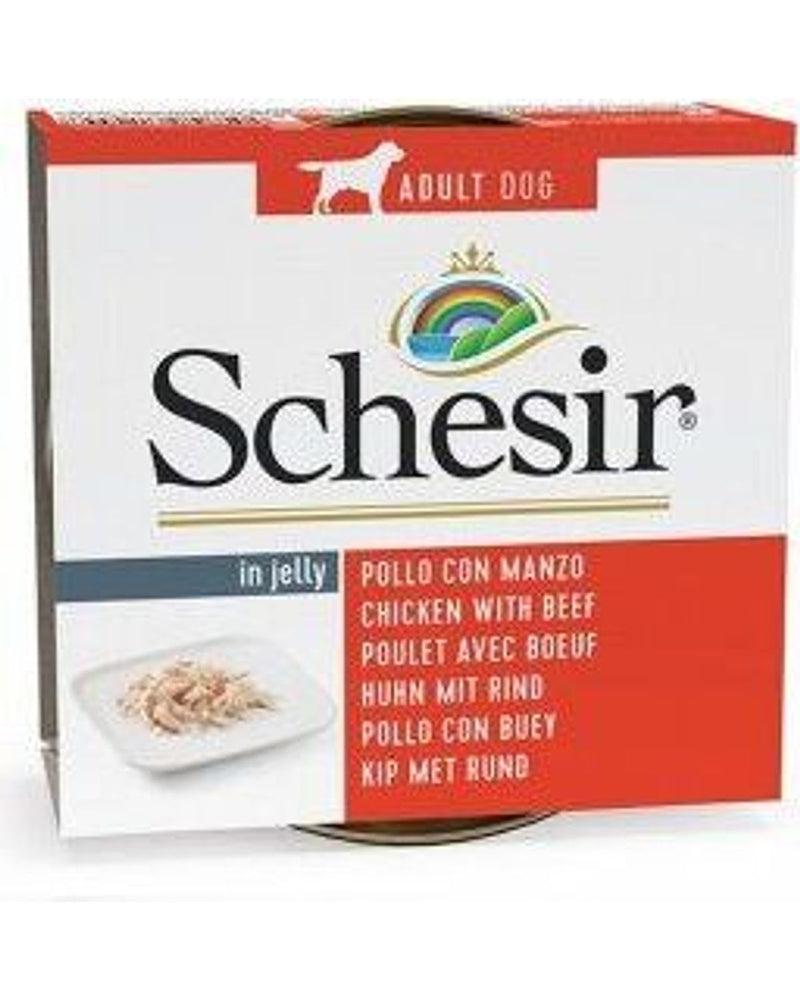 Schesir Tavuklu Sığır Etli Jöleli Köpek Konservesi 150 gr