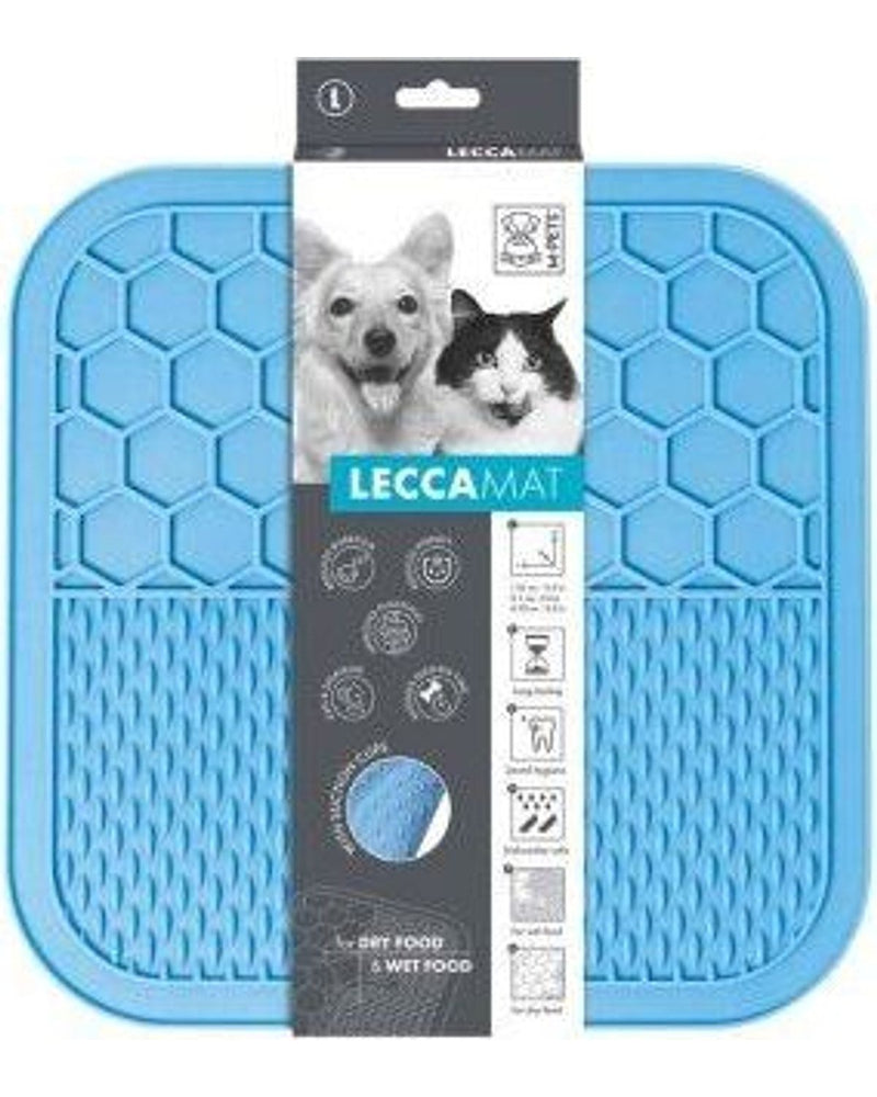 M-Pets Lecca Yavaş Beslenme Yalama Matı, Mavi L