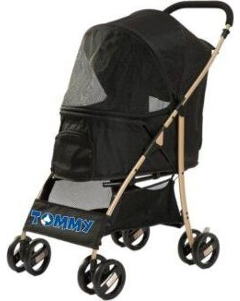 Tommy Katlanabilir Tekerlekli Evcil Hayvan Arabası 15 kg Siyah