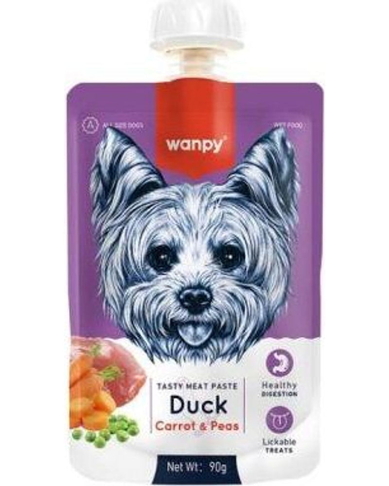 Wanpy Taze Ördek Havuçlu Köpek Et Ezmesi Ödülü 90 gr