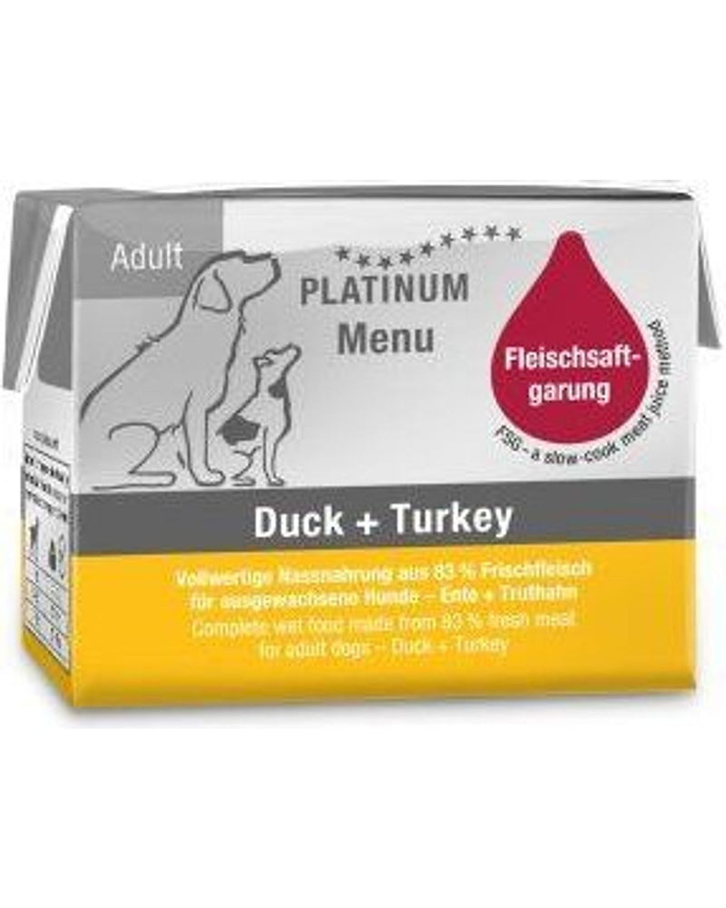 Platinum %83 Taze Etli Ördek ve Hindili Köpek Yaş Maması 90 gr