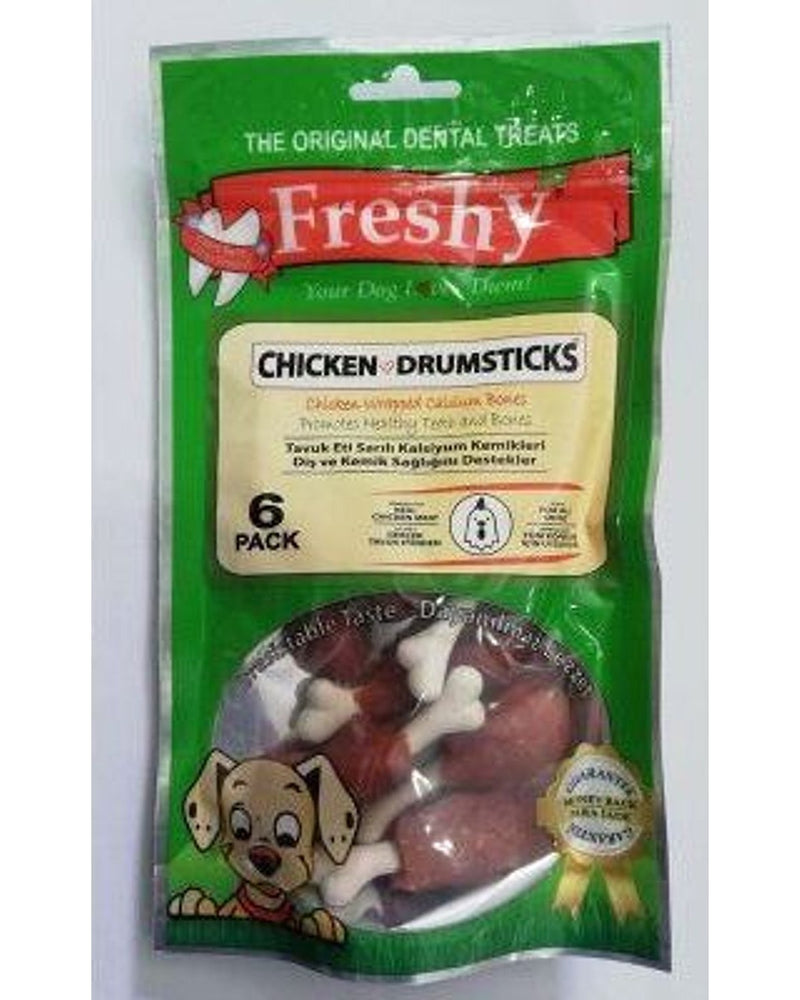 Freshy Tavuk Etli Kalsiyum Kemiği Köpek Çiğneme Ödülü 90 gr