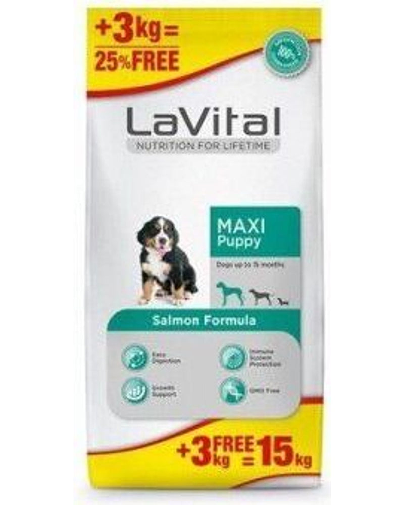 LaVital Somonlu Büyük Irk Yavru Köpek Maması 15 kg