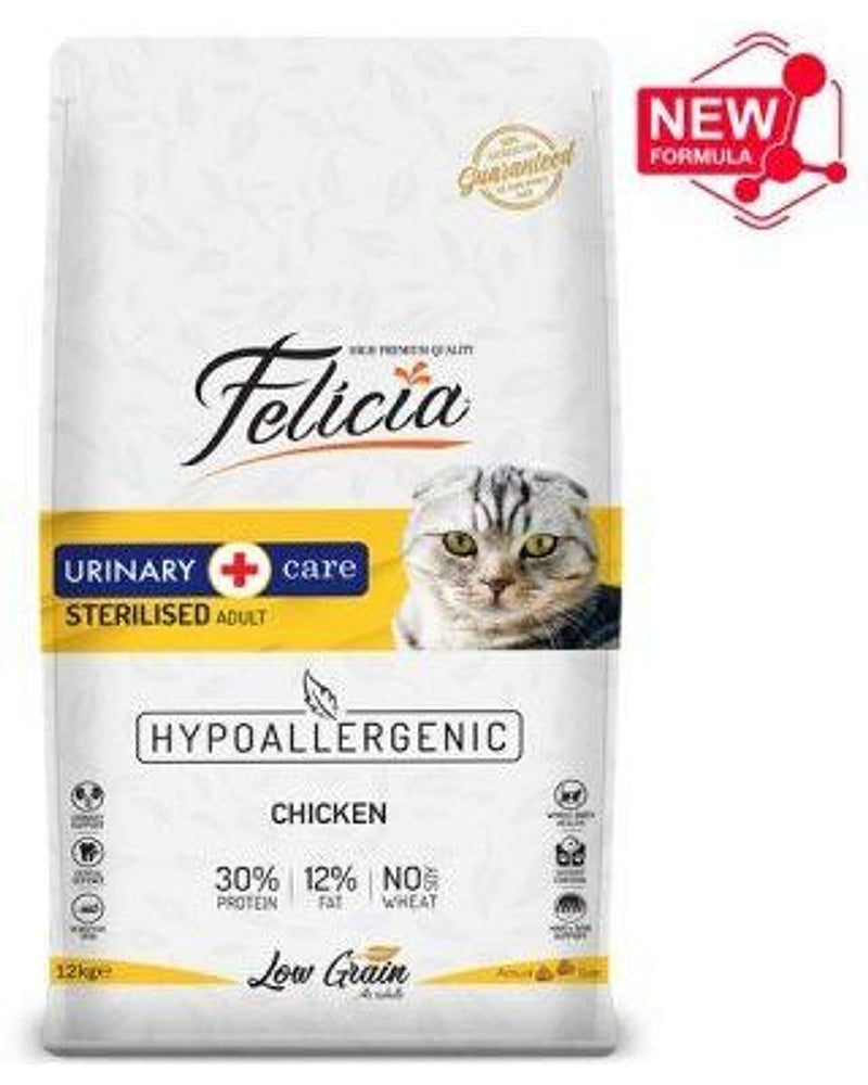 Felicia Hipoalerjenik Tavuklu Kısırlaştırılmış Kedi Maması 12 kg