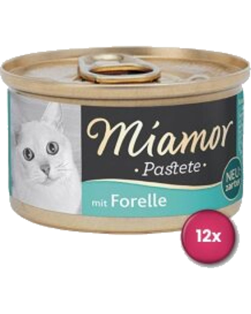 Miamor Pastete Alabalıklı Ezme Yetişkin Kedi Konservesi 85 gr x12