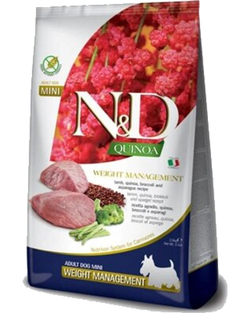 N&D Tahılsız Kuzulu Kilo Kontrol Küçük Irk Köpek Maması 2,5 kg