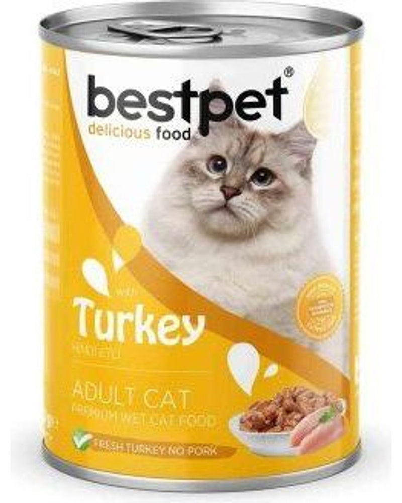 Bestpet Jöleli Hindi Etli Yetişkin Kedi Konservesi 400 gr