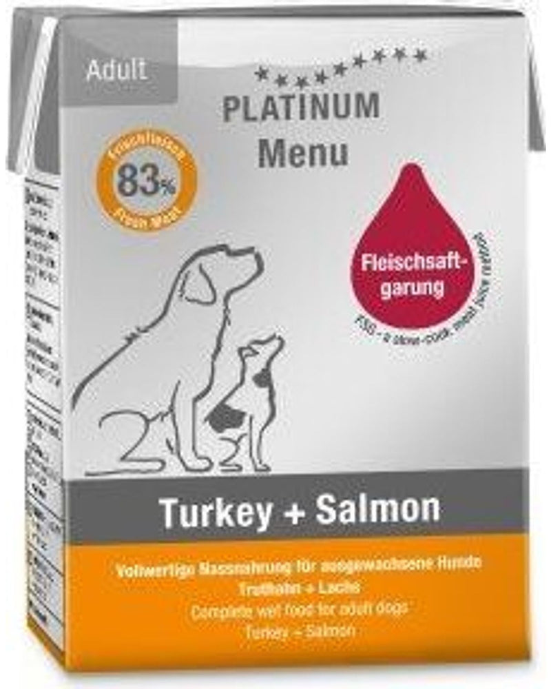 Platinum Hindili ve Somonlu Yetişkin Köpek Yaş Maması 185 gr